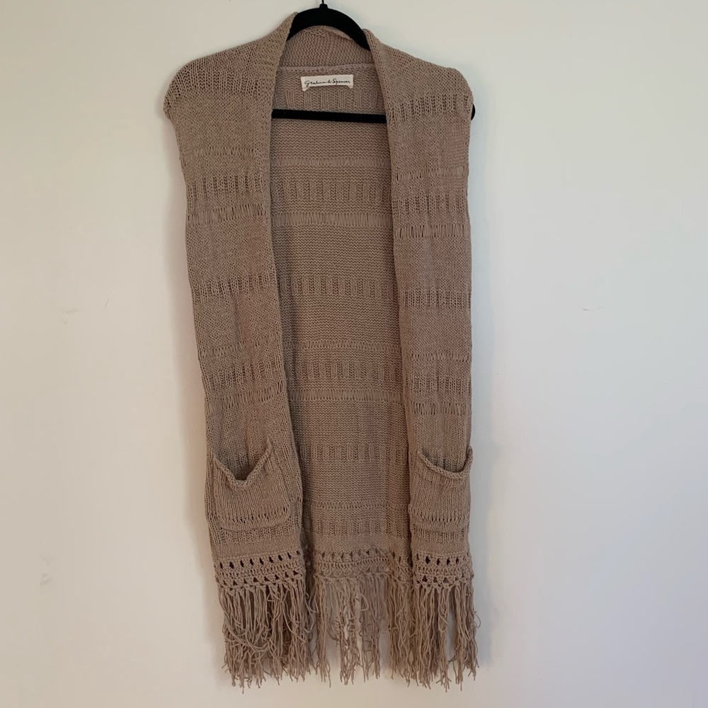 ✨LAST CHANCE ✨  Graham and Spencer Duster Longline Vest crochet